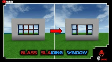 ⬜ mini block craft 3d || how to make colouring glass slaiding window in mini block craft