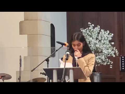 Willow Chowdhry recites prayer for Manipur on behalf of BACA during a global peace prayer meeting