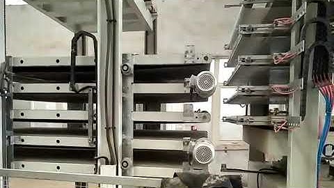 Auotmatic loading and unloading short cycle hot press machine