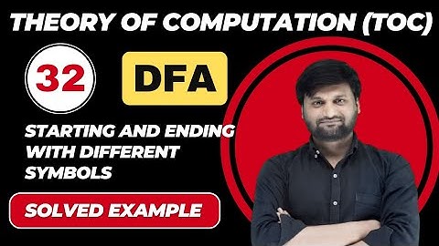 DFA for Starting and Ending with Different Symbols|Finite Automata (FA)|TOC|FLAT|Tricks