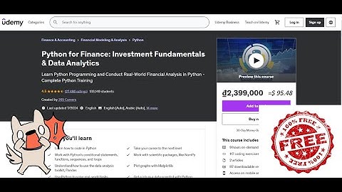 Python for Finance: Investment Fundamentals & Data Analytics | Part2