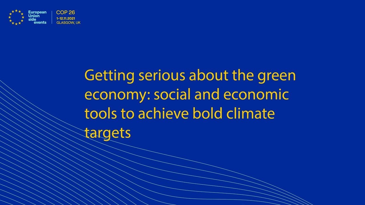 Getting serious about the green economy social and economic tools to