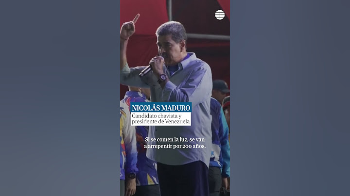 Venezuela cierra la campaña electoral con un duelo en la calle entre #maduro y opositores #venezuela