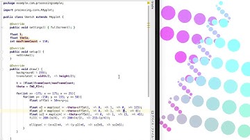 [Processing for Android] Art #51 CircleBubble