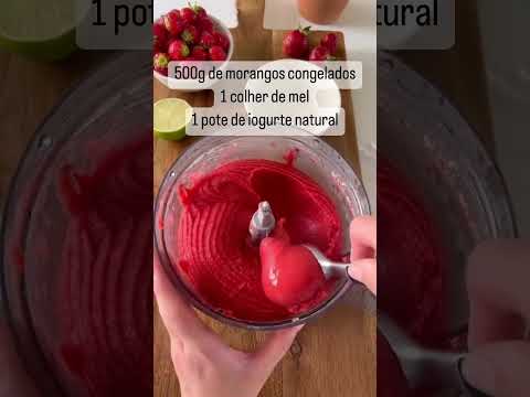 SORVETE DE MORANGO