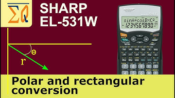 Sharp EL-531W Convert polar and rectangular coordinates