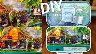 DIY MINIATURE DOLLHOUSE || Countryside Notes (Box Theater) - Crafty Miniatures