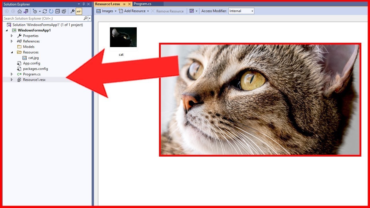 Visual studio how to add image to resources visual studio 2022 how to