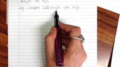 converting units of speed