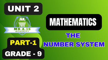 MATHS GRADE 9 UNIT 2 PART 1/ 2.1 REVISION ON NATURAL NUMBERS AND INTEGERS