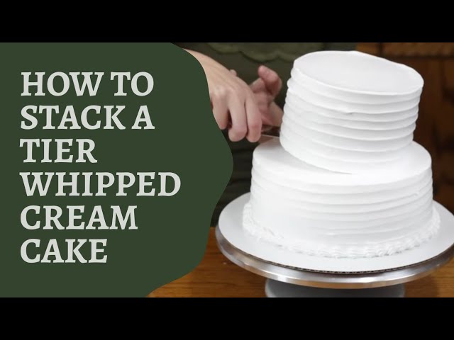 How to Dowel and Stack a Tiered Cake Tutorial 