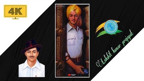 Bhagat Singh 😍 Jayanti 4k whatsapp status | Full Screen 4K Status | #shorts #ytshorts