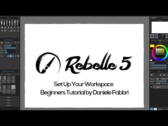 Beginning with Rebelle 5? Set Up the Workspace with Daniele Fabbri