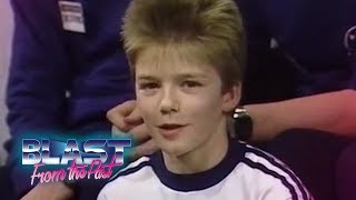 David Beckham As A Kid After Winning The Bobby Charlton Soccer School | Blast From The Past