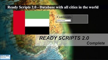 List of cities and provinces in Arab emirates database - Ready Scripts 2.0