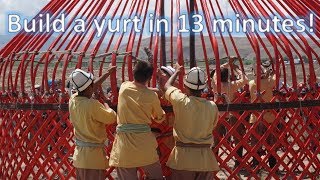 Kyrgyzstan / How to build a traditional yurt in 13 minutes