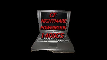 UPGRADING TO CF CARD DRIVE ON A POWERBOOK 1400cs