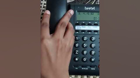 How to set Date,Time And Contacts In Beetel Telephone Model M59