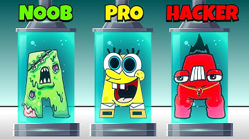 🤢 NOOB 😎 PRO 😈 HACKER | Alphabet Monster: 3D Merge | iOS - Android APK