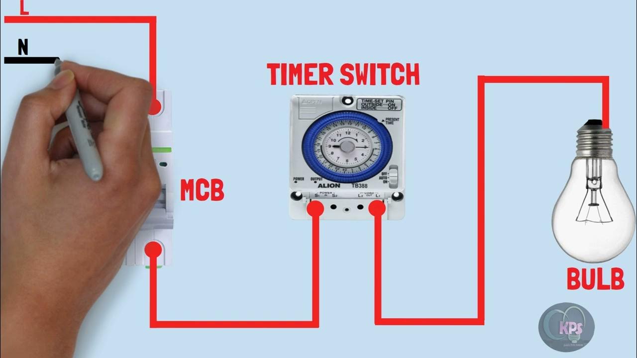 Light bulb timer switch wiring diagram connection
