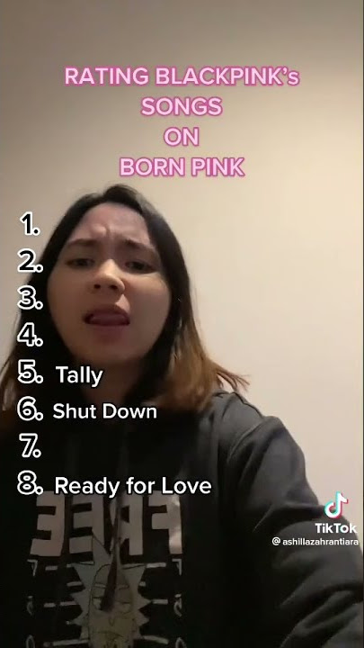 BLACKPINK 'Born Pink' Album ranking from TikTok Pt.2