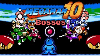 Mega Man 10 - All Bosses, Hard (No Damage, Buster only)
