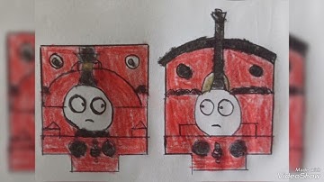 Horror of the Rails: Rusty and the Boulder (Drawing Version)