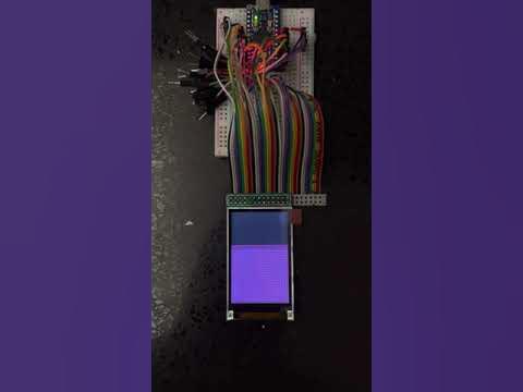Arduino_GFX AVR port 8-bit parallel Arduino Pro Micro 8 MHz NT39125 ...