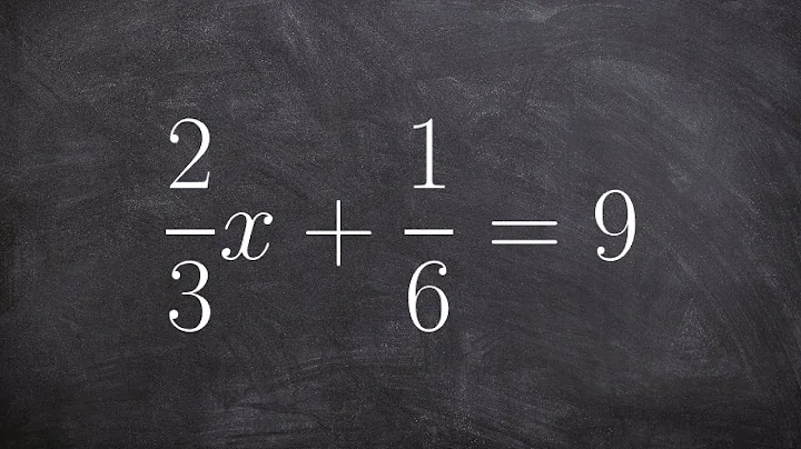 Solve equations with fractions from a two step equation