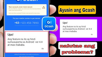 Fix GCash Error: This Feature Is Not Supported on Android 4.4 or Lower | GCash Not Working Problem