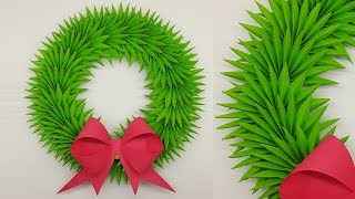 Paper Wreath for Christmas Decorations Ideas | How to Make Paper Christmas Wreath