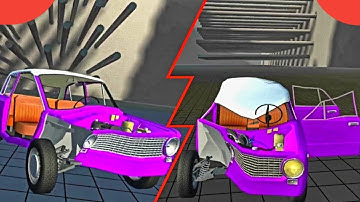 Simple Car Crash physics of Car Crashes" Simulator Android Gameplay