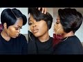 DIY| 27 Piece & A Lace Frontal Tapered Bob Wig