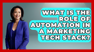What Is the Role of Automation in a Marketing Tech Stack? | Saas Marketing Wizards News