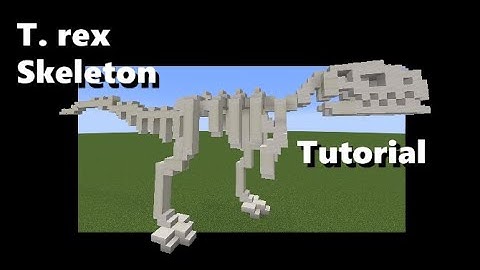 T. rex Skeleton in Minecraft (Tutorial)