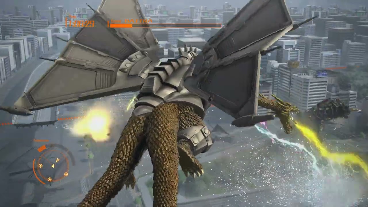 Godzilla PS4 (Shad ps4 emulator) Mecha-King ghidorah king of kaiju mode.