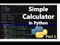 How to build a simple calculator in python  step by step 1