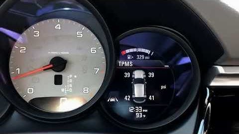 Discover How To Use The Porsche Tire Pressure Monitoring System (TPMS)