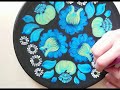 Роспись декоративной тарелки. Painting decorative plates