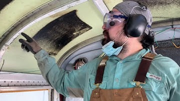 Skoolie build #4 removing the ceiling