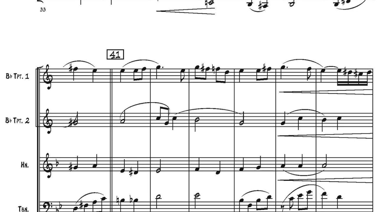 Music For Brass Ensemble 5t/ Sax Quartet | rodherbertmusic