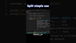 Extract Username Domain from Email using python#development #viral#viralshort#viralvideo#viralshorts