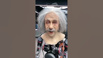 Humanoid, android, robotic, interesting Albert Einstein