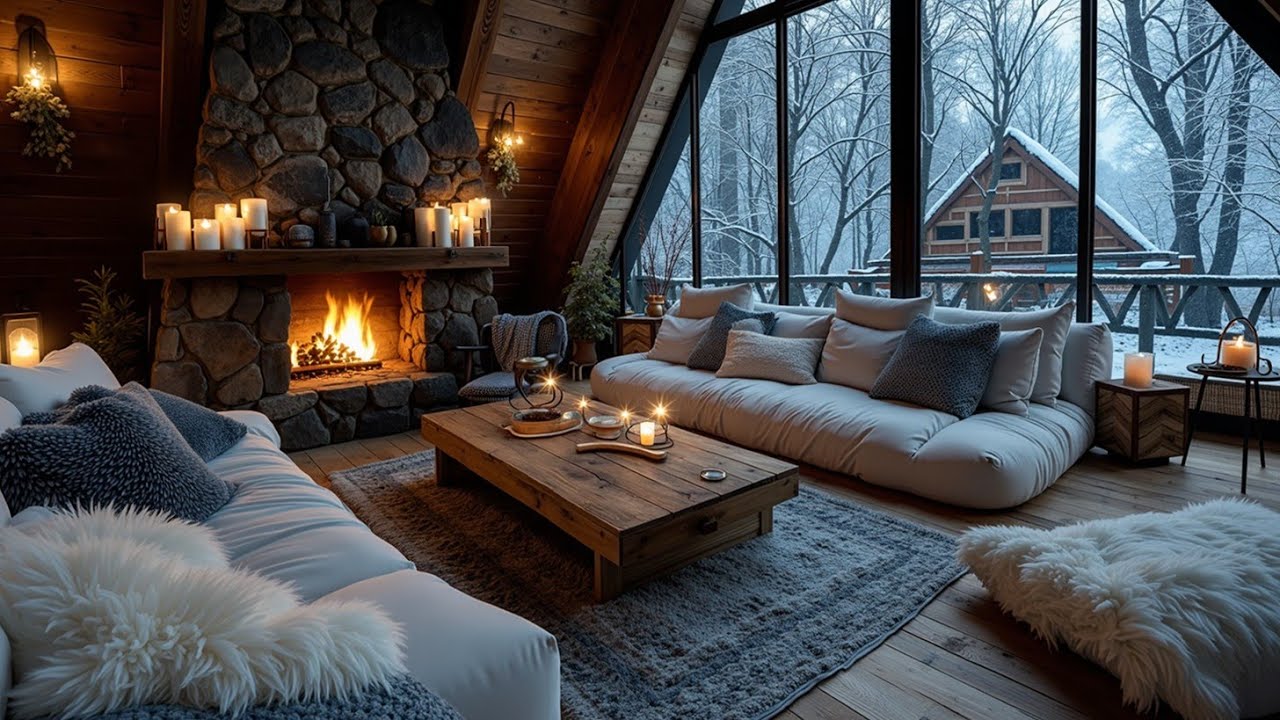 3-часовое уютное зимнее лаунж-пианино | Расслабляющая эмбиент-музыка для сна, учебы и концентрации