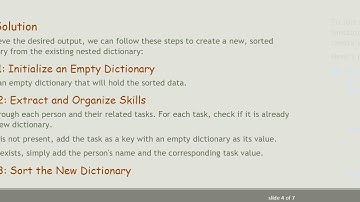 Sorting a Nested Dictionary by Keys in Python