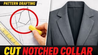 LAPEL NOTCHED COLLAR JACKET PATTERN DRAFTING BEGINNER FRIENDLY 🪡