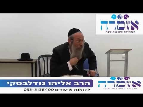 הרב אליהו גודלבסקי | בשיעורו החשוב -  היצר הרע משקר  עלינו פעמיים