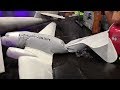 GIANT LIGHT-WEIGHT 240 GRAMS RC HELIUM DOUGLAS DC-3 SCALE MODEL AIRPLANE INDOOR DEMO FLIGHT