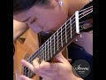CRAZY GUITAR playing 😱 OMG WOW! | VIOLIN MUSIC PAGANINI | Haruna Miyagawa | Siccas Guitars | #shorts