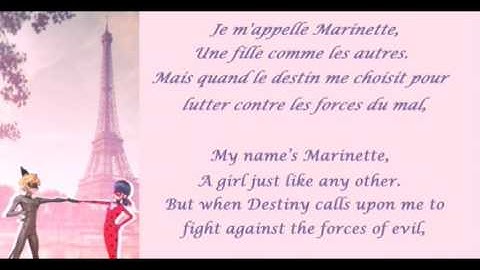 Miraculous Ladybug French lyrics (Fre/Eng)